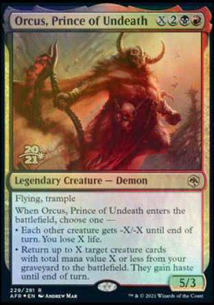 Orcus, Prince of Undeath [Dungeons & Dragons: Adventures in the Forgotten Realms Prerelease Promos] - Trinity Hobby