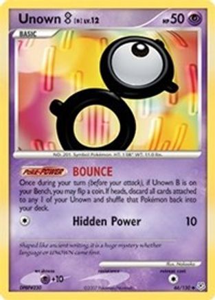 Unown B (66/130) [Diamond & Pearl: Base Set] - Trinity Hobby