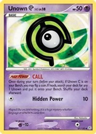 Unown C (67/130) [Diamond & Pearl: Base Set] - Trinity Hobby