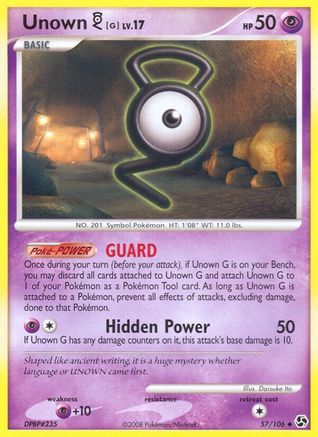 Unown G (57/106) [Diamond & Pearl: Great Encounters] - Trinity Hobby