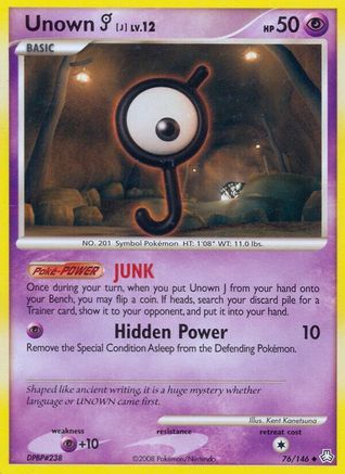 Unown J (76/146) [Diamond & Pearl: Legends Awakened] - Trinity Hobby