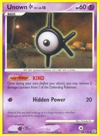 Unown K (68/132) [Diamond & Pearl: Secret Wonders] - Trinity Hobby