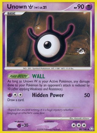 Unown W (80/146) [Diamond & Pearl: Legends Awakened] - Trinity Hobby