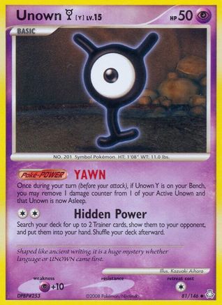 Unown Y (81/146) [Diamond & Pearl: Legends Awakened] - Trinity Hobby