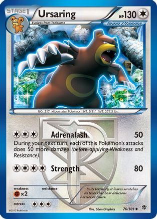 Ursaring (76/101) [Black & White: Plasma Blast] - Trinity Hobby