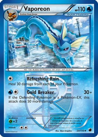 Vaporeon (20/116) [Black & White: Plasma Freeze] - Trinity Hobby