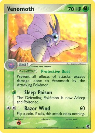 Venomoth (49/112) [EX: FireRed & LeafGreen] - Trinity Hobby
