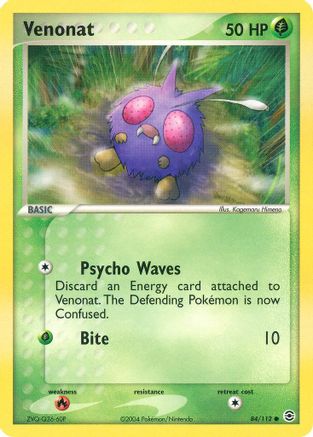 Venonat (84/112) [EX: FireRed & LeafGreen] - Trinity Hobby