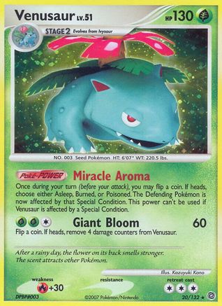 Venusaur (20/132) [Diamond & Pearl: Secret Wonders] - Trinity Hobby
