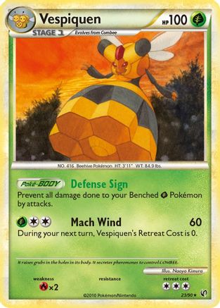 Vespiquen (23/90) [HeartGold & SoulSilver: Undaunted] - Trinity Hobby