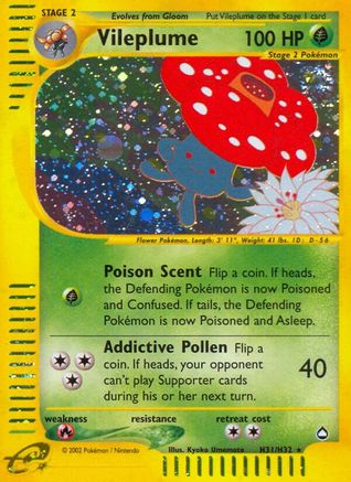 Vileplume (H31/H32) [Aquapolis] - Trinity Hobby