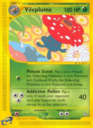 Vileplume (43/147) [Aquapolis] - Trinity Hobby