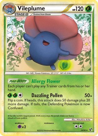 Vileplume (24/90) [HeartGold & SoulSilver: Undaunted] - Trinity Hobby