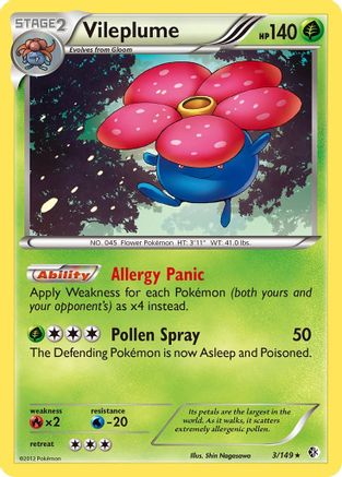 Vileplume (3/149) [Black & White: Boundaries Crossed] - Trinity Hobby