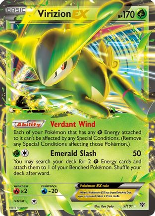 Virizion EX (9/101) [Black & White: Plasma Blast] - Trinity Hobby