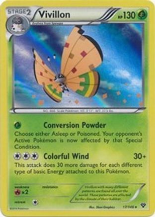 Vivillon (17/146) (High Plains Form/Orange Wings) [XY: Base Set] - Trinity Hobby