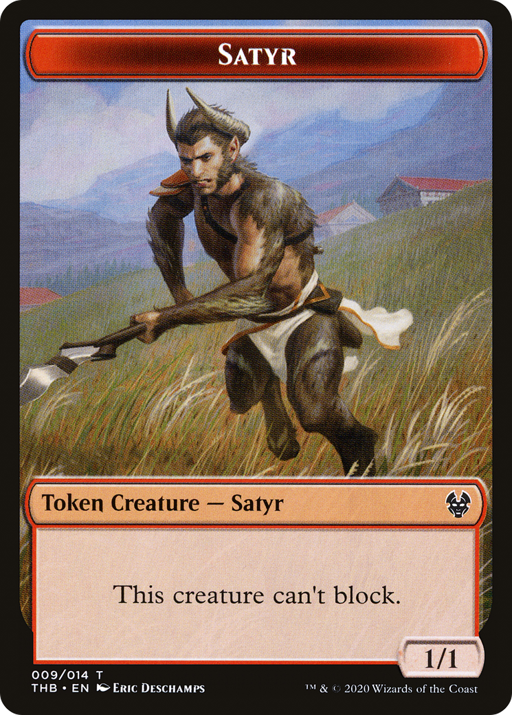 Satyr  [Foil]  (THB-009) - [Theros Beyond Death Tokens] - Trinity Hobby