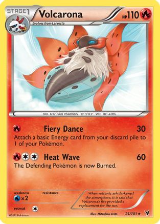 Volcarona (21/101) [Black & White: Noble Victories] - Trinity Hobby