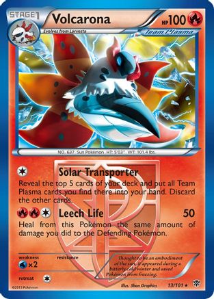 Volcarona (13/101) [Black & White: Plasma Blast] - Trinity Hobby