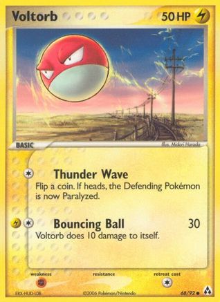 Voltorb (68/92) (Stamped) [EX: Legend Maker] - Trinity Hobby