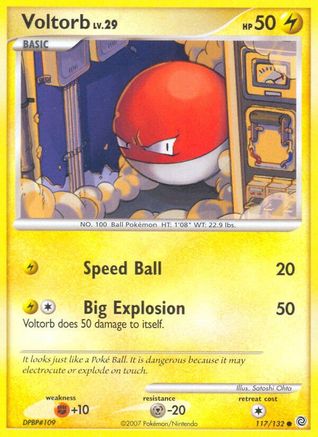 Voltorb (117/132) [Diamond & Pearl: Secret Wonders] - Trinity Hobby