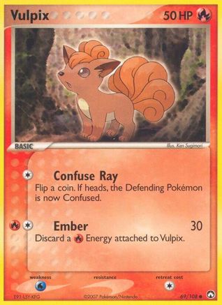 Vulpix (69/108) (Stamped) [EX: Power Keepers] - Trinity Hobby