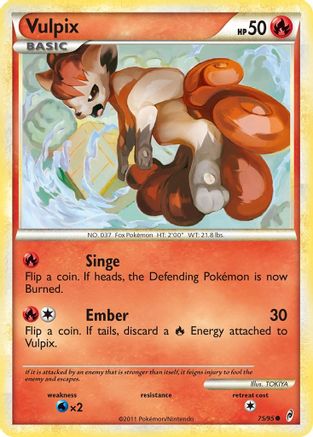 Vulpix (75/95) [HeartGold & SoulSilver: Call of Legends] - Trinity Hobby