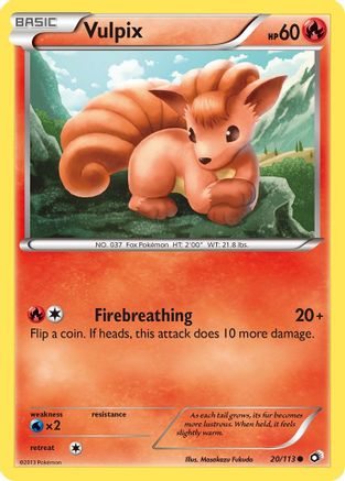 Vulpix (20/113) [Black & White: Legendary Treasures] - Trinity Hobby