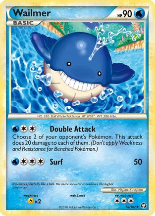 Wailmer (52/102) [HeartGold & SoulSilver: Triumphant] - Trinity Hobby