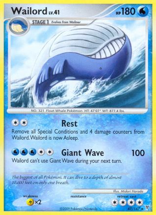 Wailord (47/147) [Platinum: Supreme Victors] - Trinity Hobby