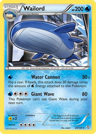 Wailord (26/124) [Black & White: Dragons Exalted] - Trinity Hobby
