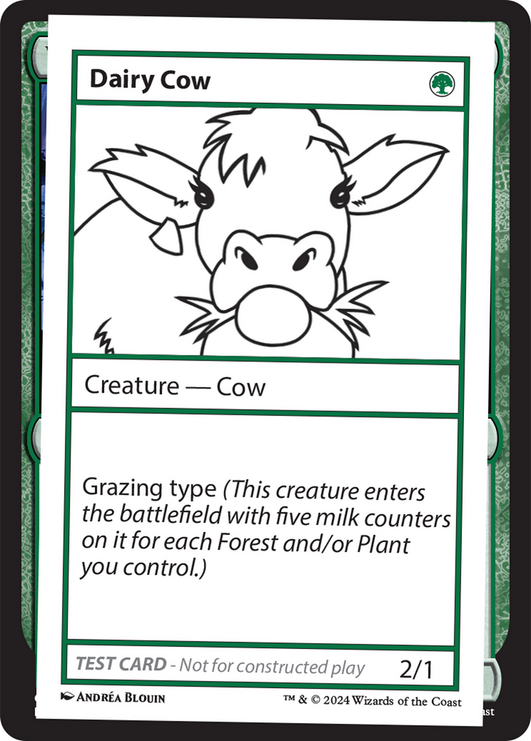 Dairy Cow [Mystery Booster 2 Playtest Cards] - Trinity Hobby