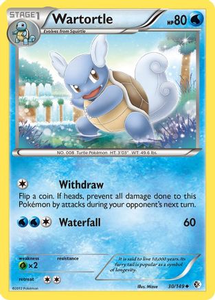 Wartortle (30/149) [Black & White: Boundaries Crossed] - Trinity Hobby