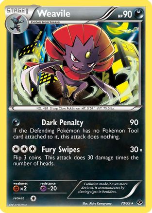 Weavile (70/99) [Black & White: Next Destinies] - Trinity Hobby