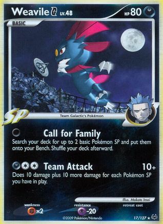 Weavile G (17/127) [Platinum: Base Set] - Trinity Hobby