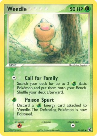 Weedle (86/112) [EX: FireRed & LeafGreen] - Trinity Hobby