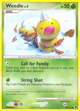 Weedle (93/106) [Diamond & Pearl: Great Encounters] - Trinity Hobby
