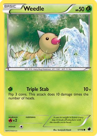 Weedle (1/116) [Black & White: Plasma Freeze] - Trinity Hobby