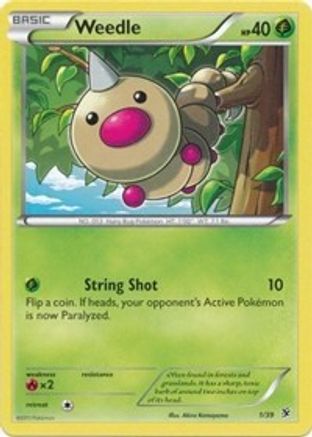 Weedle (1/39) [XY: Kalos Starter Set] - Trinity Hobby