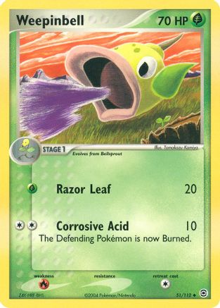 Weepinbell (51/112) [EX: FireRed & LeafGreen] - Trinity Hobby