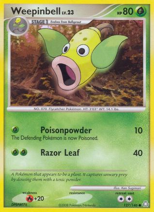 Weepinbell (127/146) [Diamond & Pearl: Legends Awakened] - Trinity Hobby