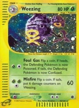 Weezing (32/165) [Expedition: Base Set] - Trinity Hobby
