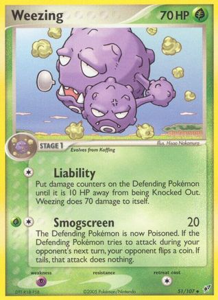 Weezing (51/107) [EX: Deoxys] - Trinity Hobby