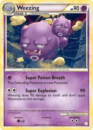 Weezing (34/123) [HeartGold & SoulSilver: Base Set] - Trinity Hobby