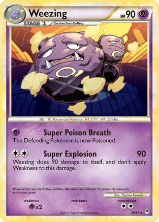 Weezing (38/95) [HeartGold & SoulSilver: Call of Legends] - Trinity Hobby