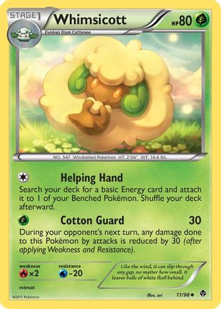 Whimsicott (11/98) [Black & White: Emerging Powers] - Trinity Hobby