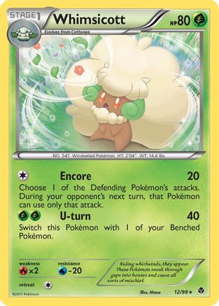 Whimsicott (12/98) [Black & White: Emerging Powers] - Trinity Hobby