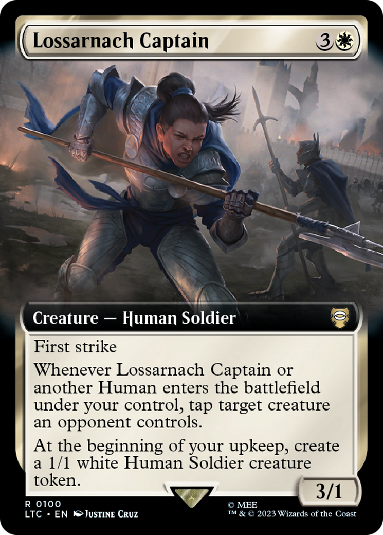 Lossarnach Captain (Extended Art) [The Lord of the Rings: Tales of Middle-Earth Commander] - Trinity Hobby
