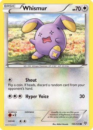 Whismur (105/135) [Black & White: Plasma Storm] - Trinity Hobby