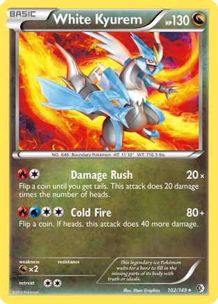 White Kyurem (102/149) [Black & White: Boundaries Crossed] - Trinity Hobby